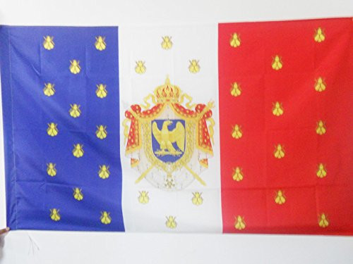 AZ FLAG Standard of Napoleon III of France Flag 3' x 5' for a Pole - Second French Empire Flags 90 x 150 cm - Banner 3x5 ft with Hole