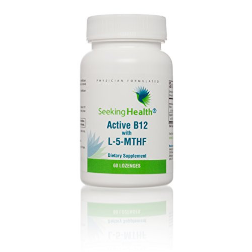 Seeking Health | Active B12 Lozenge with L-5 MTHF | Vitamin B12 Supplement | Methylfolate | 60 Lozenges