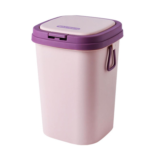 Alipis Plastic Bins Garbage Can Litter Can Recycling Trash Can Laundry Bucket Ornament Container Bedroom Trash Bathroom Trash Can Kitchen Waste Bins Office Trash Basket Food Pp