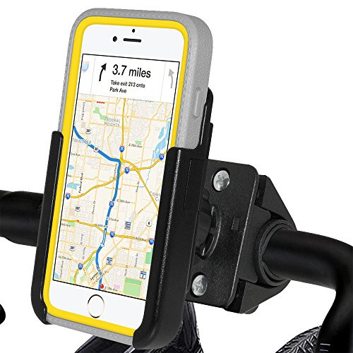 Amzer Crusta Bicycle Bike Handlebar Mount Holder for iPhone 6 Plus, iPhone 6s Plus - Retail Packaging - Bike Mount