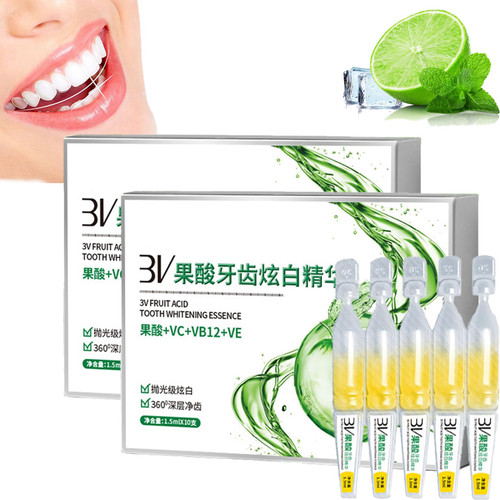 1 Box of 10 Sticks TLOPA Ampoule Toothpaste, TLOPA Ampoule Tooth Serum, Ampoule Essence Toothpaste,Fruit Acid Teeth Whitening Essence (2pcs-)