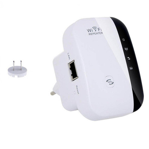 WiFi Extender Signal Booster 300mbps, WiFi Range Extender, Wireless Internet Repeater, Long Range Amplifier with Ethernet Port, Access Point, 1-Key Setup, Alexa Compatible