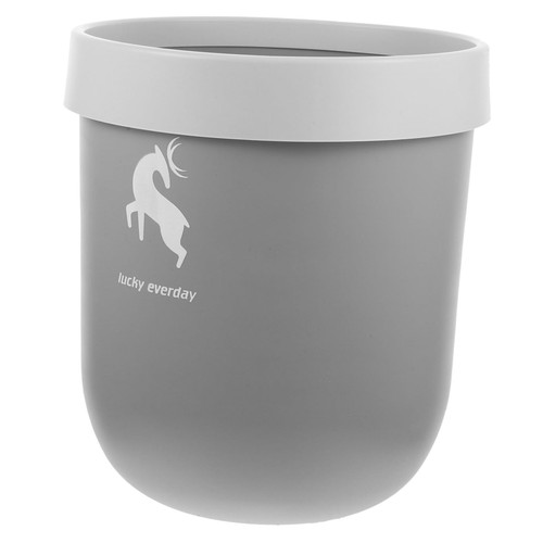 Didiseaon Recycling bin Plastic Trash can Waste Bucket plsatic Trash can Kitchen Trash can White Pedal bin Portable Trash can Trash Container Bathroom Trash bin Office Trash Rack pp Medium
