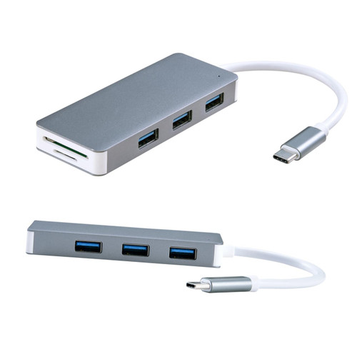 UKCOCO 5 1 Sd/Card Reader USB c Adapter USB Splitter Charging Hub Power Hub Charging Adapter USB Type c Hub USB c Hub Connectors to USB Ethernet PC Dispenser Grey Power Adapter