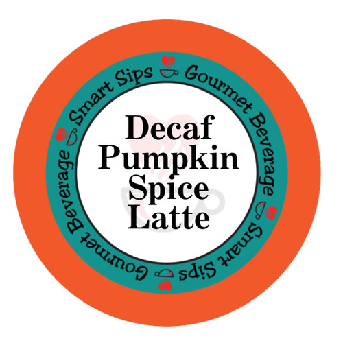 Smart Sips, Decaf Pumpkin Spice Latte, Decaffeinated Gourmet Latte Pods for Keurig K-cup Brewers, 24 Count, Decaffeinated Smart Sips, Decaf Pumpkin Spice Latte, Decaffeinated Gourmet Latte Pods for Keurig K-cup Brewers, 24 Count, Decaffeinated