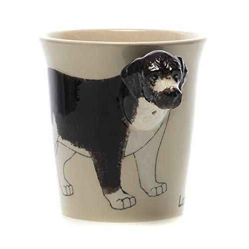 Labradoodle Dog Beautiful Black and White 8 ounce Glossy Ceramic Coffee Mug