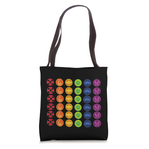 Miraculous Ladybug Rainbow Collection All Heroez icons Tote Bag