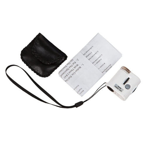 Handheld Digital Microscope Accessories Portable Pocket Mini 60x Microscope, with LED Light Microscope Accessories