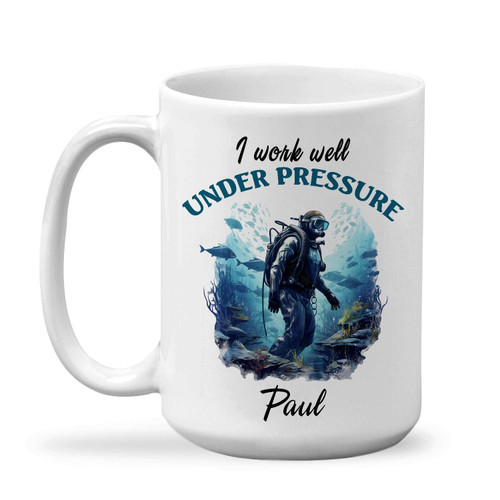 Personalized Scuba Diver Coffee Mug - Custom Name mug for Underwater Explorers - Gift for Scuba Divers - Unique Travel Mug for Adventure-Seekers - Scuba Diving Dad Ceramic Cup 11oz or 15oz Personalized Scuba Diver Coffee Mug - Custom Name mug for Underwater Explorers - Gift for Scuba Divers - Unique Travel Mug for Adventure-Seekers - Scuba Diving Dad Ceramic Cup 11oz or 15oz