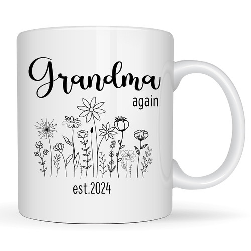MIANPU Grandma Again Coffee Mug 2024, Grandma Again Announcement Gifts 2024, Youre Going To Be A Grandma Again, Pregnancy Announcement For Grandma Again, Promoted Grandma Again 2024