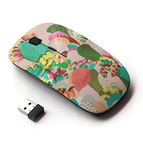 KOOLmouse [ Optical 2.4G Wireless Mouse ] [ Cactus Painting Colorful Mexico Art ]
