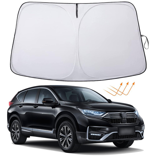 XHRING Windshield Sun Shade for Honda CRV LX EX EX-L Navi Touring 2017-2022 HRV 2016-2022 Accessories, Car Front Window Sunshade Sun Visor Shield for Honda CR-V HR-V