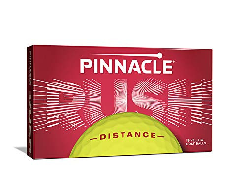 Pinnacle Rush Golf Balls, Yellow (Pack of 15)