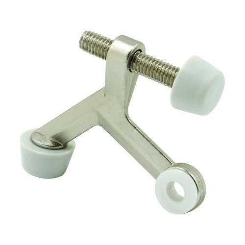 Prime-Line U 11228-4 Door Stop, Hinge Pin Type, Economy, Satin Nickel, Pack of 4
