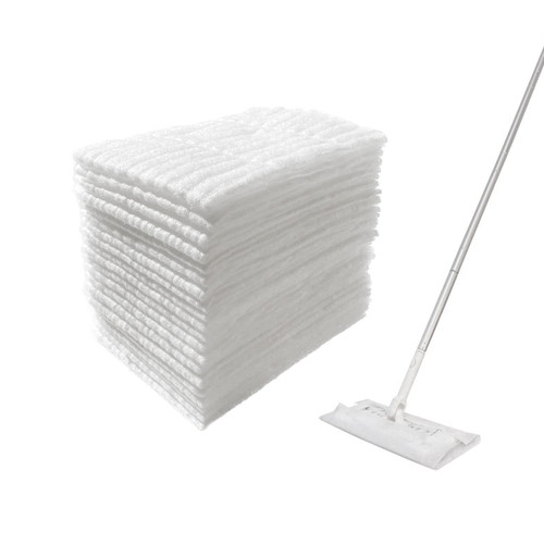 PEACHICHA Dry Mop Refills Disposable Dusting Cloths ,Floor Cloth Refills Disposable Refills,40 Count Dust Mops with 1 Flat Mop