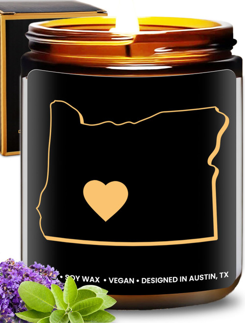 Oregon Candles, Oregon Souvenirs and Gifts from Oregon, Oregon Scented Candle, State of Oregon Gifts and Souvenirs, Gift-Ready, Christmas, Birthday