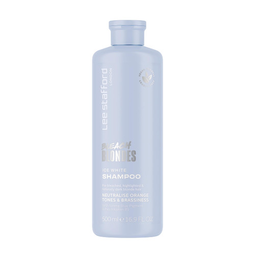 Lee Stafford Bleach Blondes Ice White Toning Shampoo | 500ml Lee Stafford Bleach Blondes Ice White Toning Shampoo | 500ml