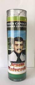 Jesus Malverde Fixed Candle