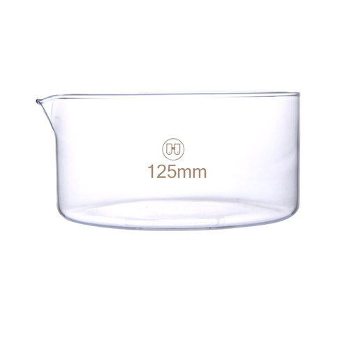 Deschem 125mmX60mm,Glass Crystallizing Dish,Heavy Wall,Laboratory Glassware