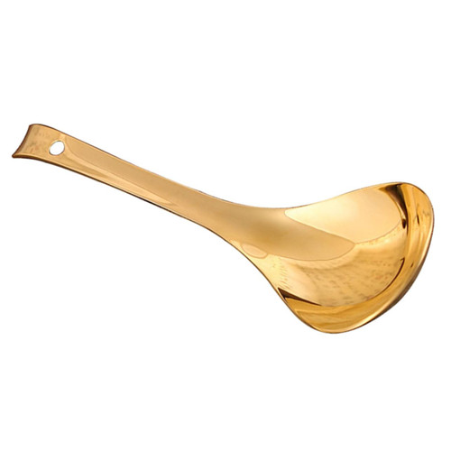 BRIGHTFUFU Serving Spoon Classic Soup Ladle Sauce Ladle Japanese Rice Spoons Cooking Ladle Rice Scoop Kitchen Utensils Kitchen Cooking Spoon Big Soup Ladle Rice Soup Spoons Brass Multipurpose