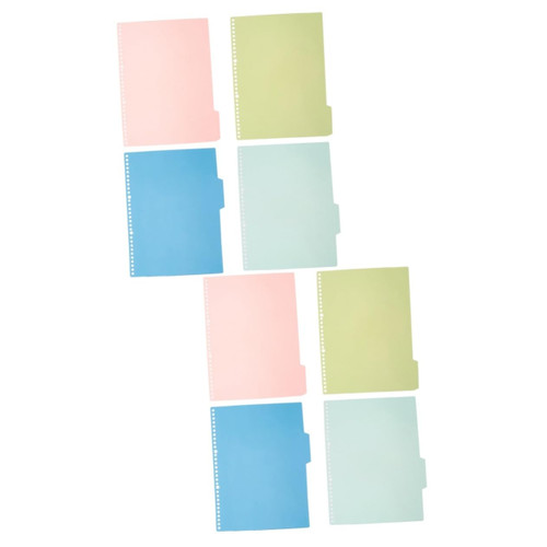 Ciieeo 10 Sets Binder Clips Insertable Dividers Binder Dividers Insertable Tab Page Dividers Insert Indexes Binder Tab Dividing Line B5 Pluggable