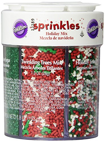Wilton 6 Mix Holiday Sprinkle Assortment, Christmas