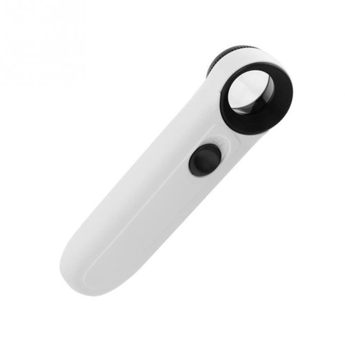Microscope Accessories Kit for Adult 5X/15X/40X Handheld Magnifier LED Light Microscope Magnifier Glass Accessory (Color : MG6B-1B 40X)