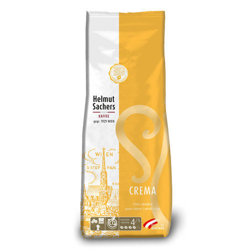 Helmut Sachers Crema Whole Bean Coffee 17.6oz/500g