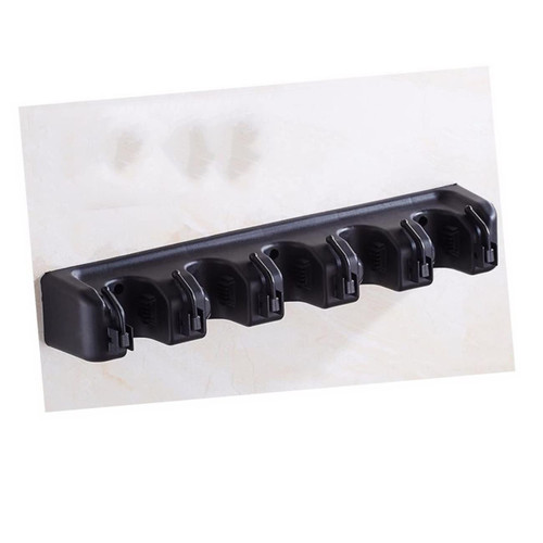 UKCOCO Broom Organizer Wall Mount Broom Hanger Wall Mount Broom Holder Wall Mount Broom and Mop Organizer Wall Utility Racks Broom Closet Mops Wall Mounted Mop Hanger Barre