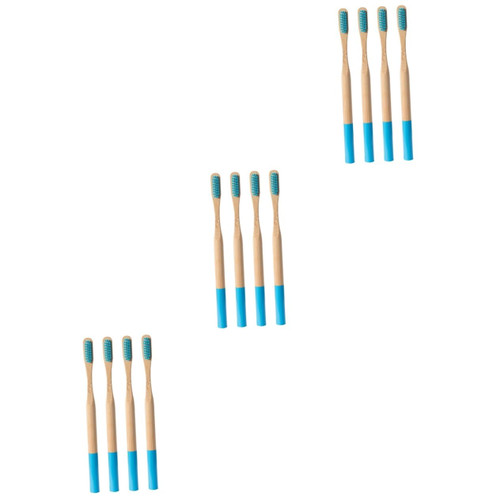 GLEAVI 12 Pcs Wooden with Toothbrush Kids Toothbrush Toothbrush Soft Toothbrush for Adults Travel Toothbrush Bristle Toothbrush Bamboo Clean Child Set