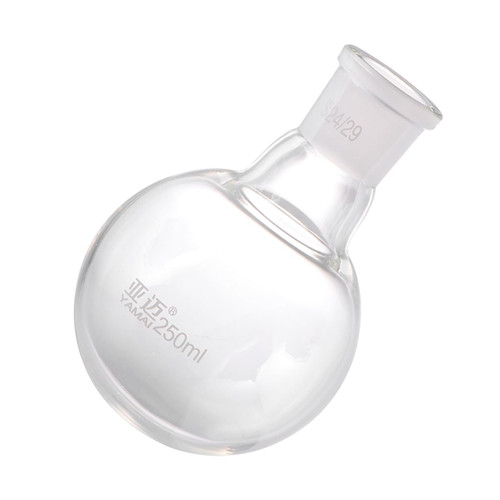 HEALLILY 1pc Flask Science Glassware Equipment Drain Backflow Preventer Single Lab 250ml Chemistry Glass Chemistry Supplies Glass Boiling Round Beaker