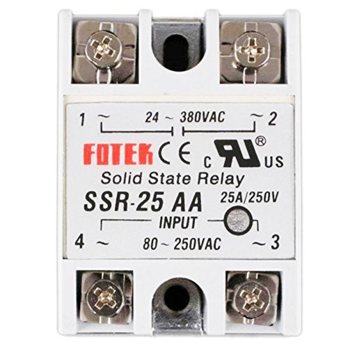 Ogrmar SSR-25AA Input 80-250V Output 24V-380V Machinery Control AC Solid Module State Relays