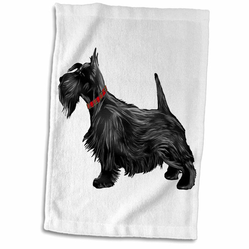 3dRose A Scottish Terrier Design for Dog Lovers and Scottie Dog Owners - Towels (twl-322577-1)