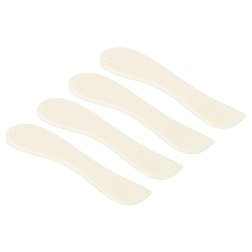 PATIKIL Bone Folder Creaser, 4 Pack Paper Creaser Arc Shape Scoring Folding Creasing Origami Tool for DIY Handmade Burnishing Bookbinding and Paper Crafts, White-1