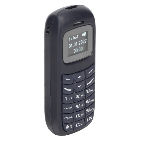 Airshi Mini Cell Phone, Dual SIM Card Dual Standby Rugged Unlocked Mobile Phone for Calling (Blue)