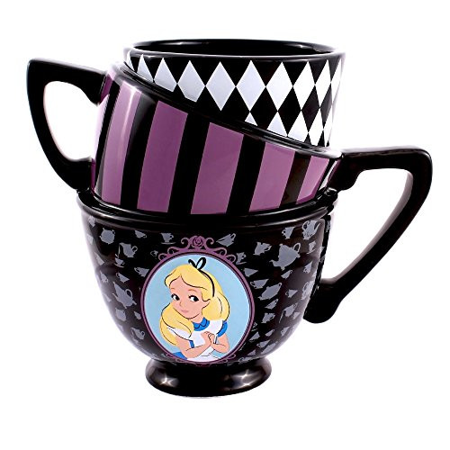 Silver Buffalo AW8295B Disney's Alice in Wonderland Sculpted Mug, Multicolor