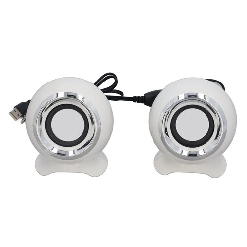 ciciglow Mini Speaker, USB 5V Mini Desktop Speakers 2W, with 3.5mm Interface, 45DB Surrounding Sound Speaker for Laptop PC