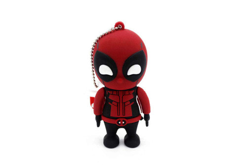 3.0 Deadpool Super Hero 16GB USB External Hard Drive Flash Thumb Drive Storage Device Cute Novelty Memory Stick U Disk Cartoon