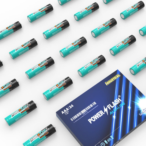 POWER FLASH 24 Count AAA Batteries, Triple A Battery with Long-Lasting Power, Leakproof Design, 10 Years Shelf Life, Alkaline AAA Battery for Household and Office Devices POWER FLASH 24 Count AAA Batteries, Triple A Battery with Long-Lasting Power, Leakproof Design, 10 Years Shelf Life, Alkaline AAA Battery for Household and Office Devices