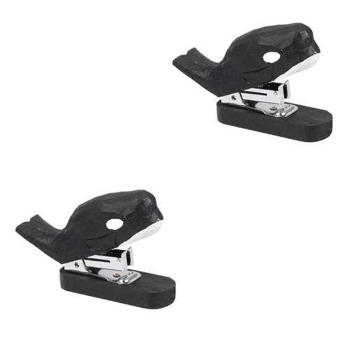 2pcs Stapling Machine Cute Stapler Animal Stapler Whale Stapler Punching Machine for Paper Portable Stapler Mini Stapler Manual Stapler Kids Stapler Desk Office Bamboo Wooden