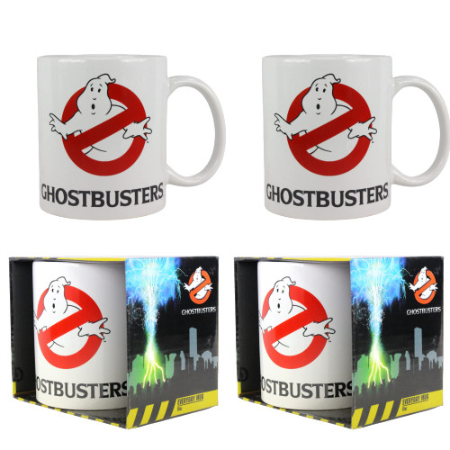 Toptoys2u Bargain Bundles Ghostbusters 330ml Ceramic Mug Gift Sets - Ghostbuster Logo Twin Pack