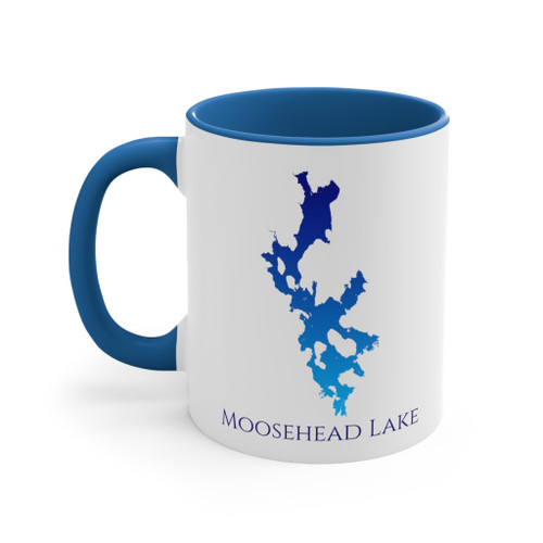 thechillaxlife.com Moosehead Lake Accent Coffee Mug, Blue Gradient