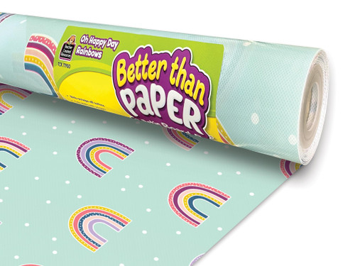 Teacher Created Resources Oh Happy Day Rainbows Better Than Paper Bulletin Board Roll