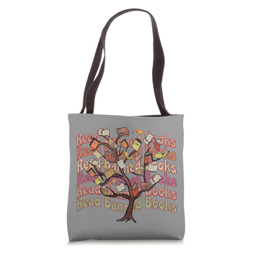 Retro Read Banned Books Librarian Freedom Reader Nerd Gifts Tote Bag