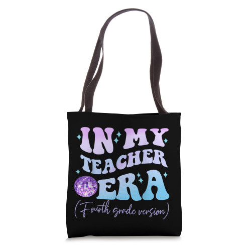 Retro In My Teacher Era Fourth Grade Version Back To School Tote Bag