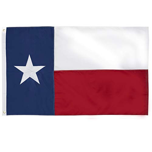 ROTERDON Texas TX State Flags - State of Texas Tejas Oxford Embroidered Stars 3x5 Durable Outdoors Flag