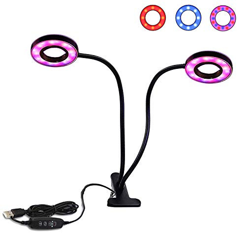 Plant Grow Lights Indoor 3/9/12H Timer Plant Growing Light, 5 Levels Dimmable LED Grow Light Bulb Full Spectrum, Gooseneck 3 Spectral Modes Growing Lamps for Indoor Plants Hydroponics Veg, Flowers Plant Grow Lights Indoor 3/9/12H Timer Plant Growing Light, 5 Levels Dimmable LED Grow Light Bulb Full Spectrum, Gooseneck 3 Spectral Modes Growing Lamps for Indoor Plants Hydroponics Veg, Flowers