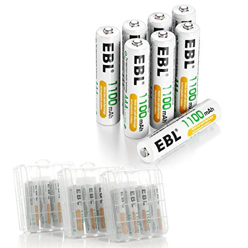 EBL 20 Pack AAA Rechargeable Batteries Ni-MH 1100mAh High Capacity (Typical 1100mAh, Minimum 1000mAh) EBL 20 Pack AAA Rechargeable Batteries Ni-MH 1100mAh High Capacity (Typical 1100mAh, Minimum 1000mAh)