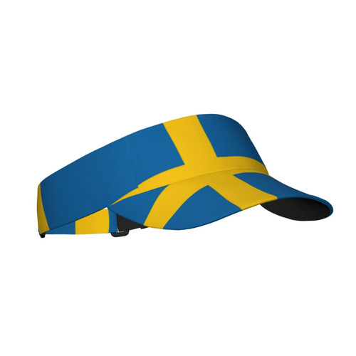 Flag of Sweden Visor Hat, Sun Protection National Flags Visor Cap for Beach Sports Tennis Golf Running Hiking, Unisex Adjustable Visor Hat for Women Men Adult Teens Flag of Sweden Visor Hat, Sun Protection National Flags Visor Cap for Beach Sports Tennis Golf Running Hiking, Unisex Adjustable Visor Hat for Women Men Adult Teens