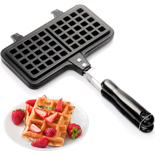 Dicunoy Non-stick Waffle Maker, 8" Camping StoveTop Waffle Maker with Long Handle, Portable Aluminum Waffle Maker Pan for Waffles Sandwich Toaster, Breakfast, Sandwich Baking Dicunoy Non-stick Waffle Maker, 8" Camping StoveTop Waffle Maker with Long Handle, Portable Aluminum Waffle Maker Pan for Waffles Sandwich Toaster, Breakfast, Sandwich Baking